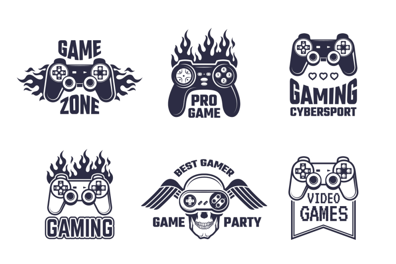 cyber-sport-badges-and-labels-pictures-for-gamers-console-and-joysti