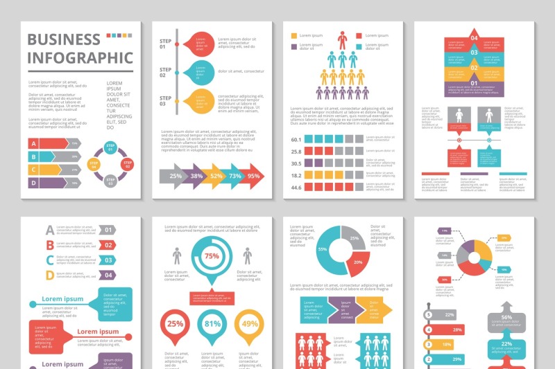 design-project-of-business-annual-report-with-infographic-pictures