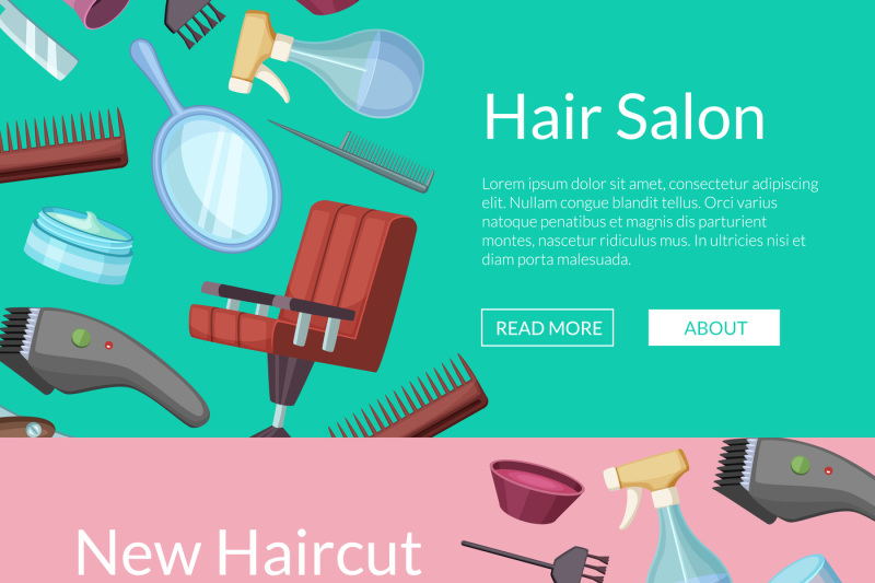 vector-banners-illustration-with-hairdresser-or-barber-cartoon-element