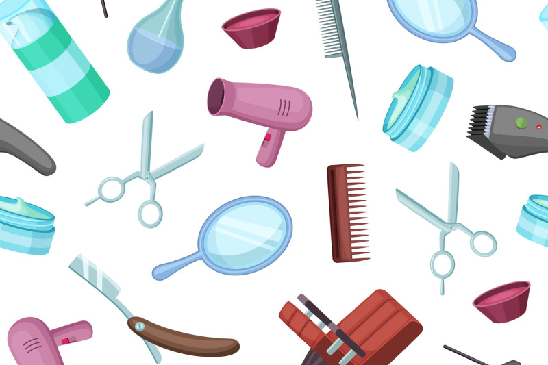 vector-hairdresser-or-barber-pattern-background-illustration