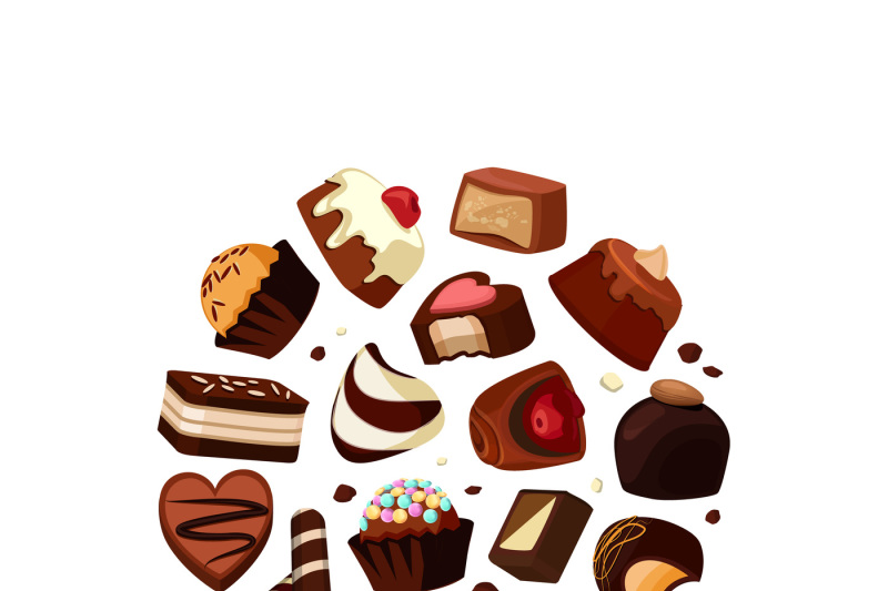 vector-cartoon-chocolate-candies
