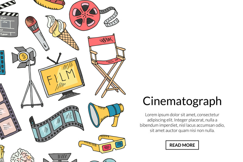 vector-cinema-doodle-icons