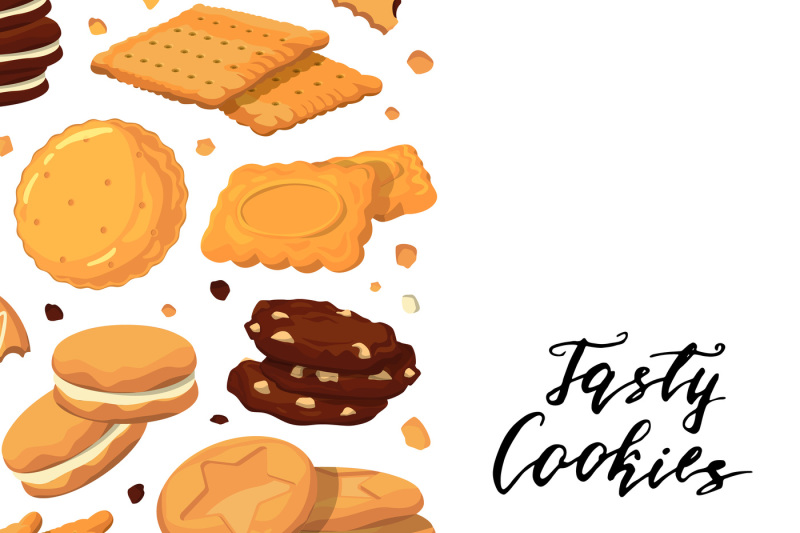 vector-background-with-lettering-and-with-cartoon-cookies