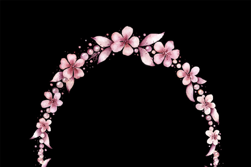 vintage-pink-floral-wreath