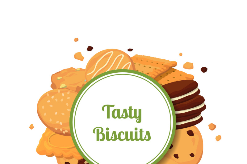 vector-cartoon-cookies-with-place-for-text-illustration
