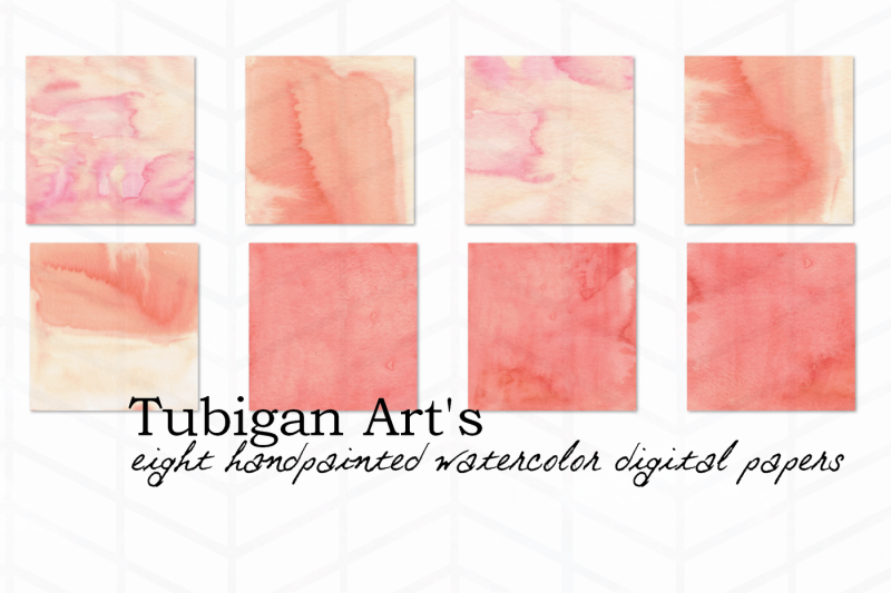 peachy-watercolor-digital-paper-textures