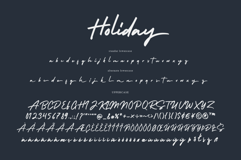 holiday-bold-signature-font
