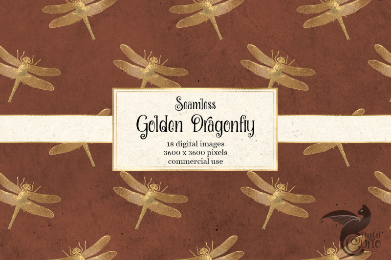 golden-dragonfly-digital-paper