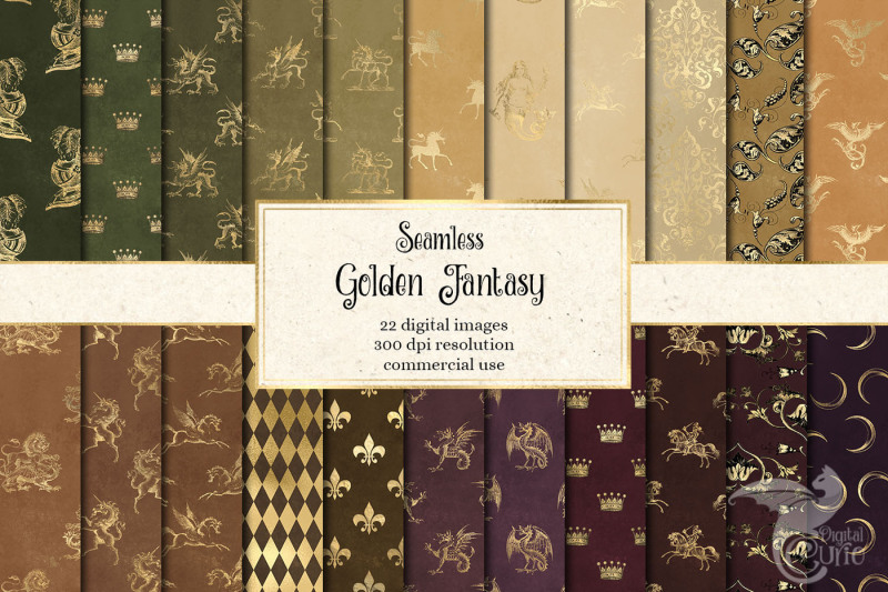 golden-fantasy-digital-paper