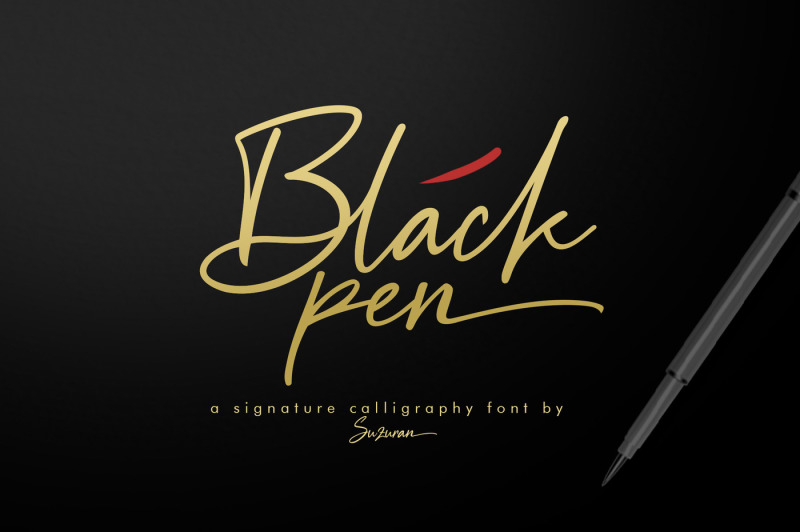 black-pen-script