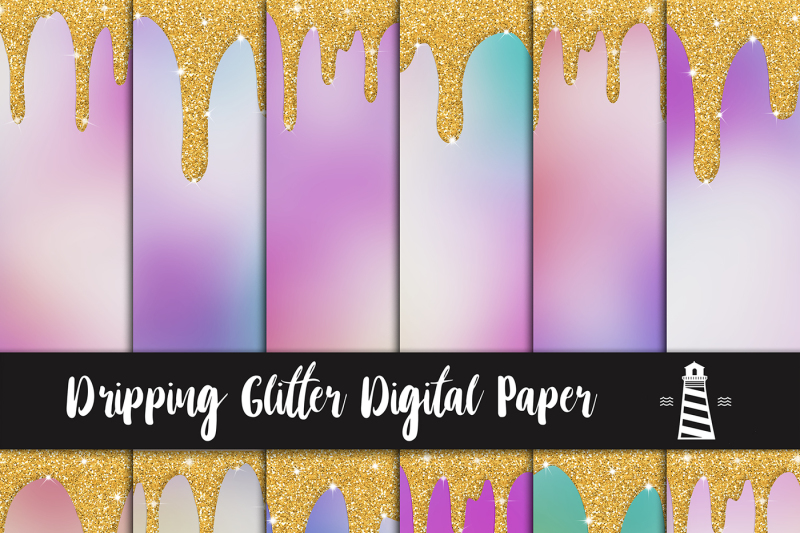 dripping-glitter-digital-paper