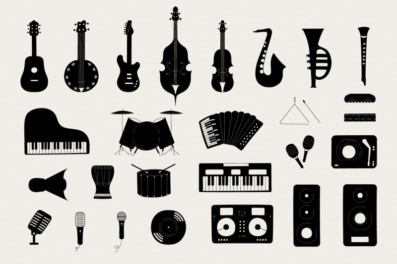 56-hand-drawn-musical-instruments-amp-music-notes