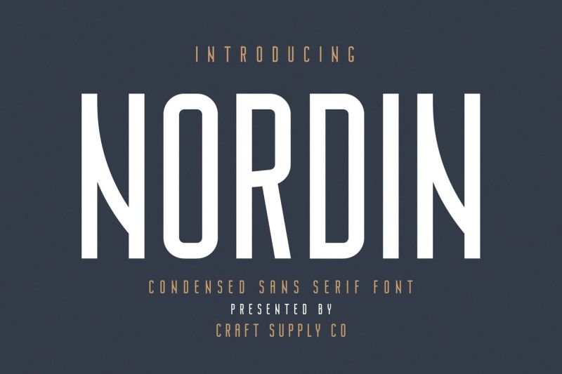 nordin-condensed-sans-serif-font
