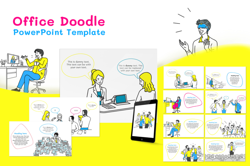 office-doodle-powerpoint-template