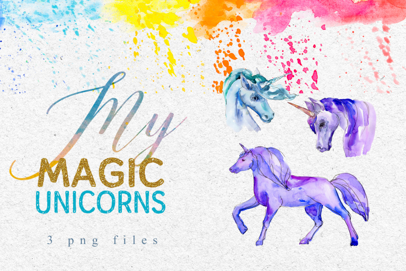 magic-unicorn-watercolor-png