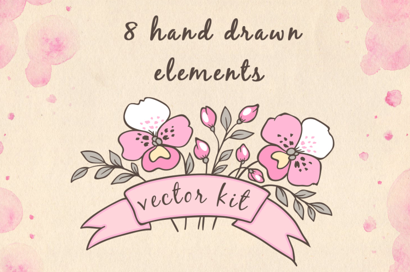 doodle-design-elements-with-orchids