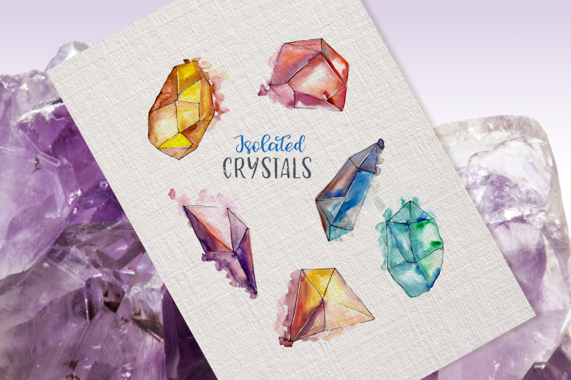 crystals-watercolor-lilac-color-png