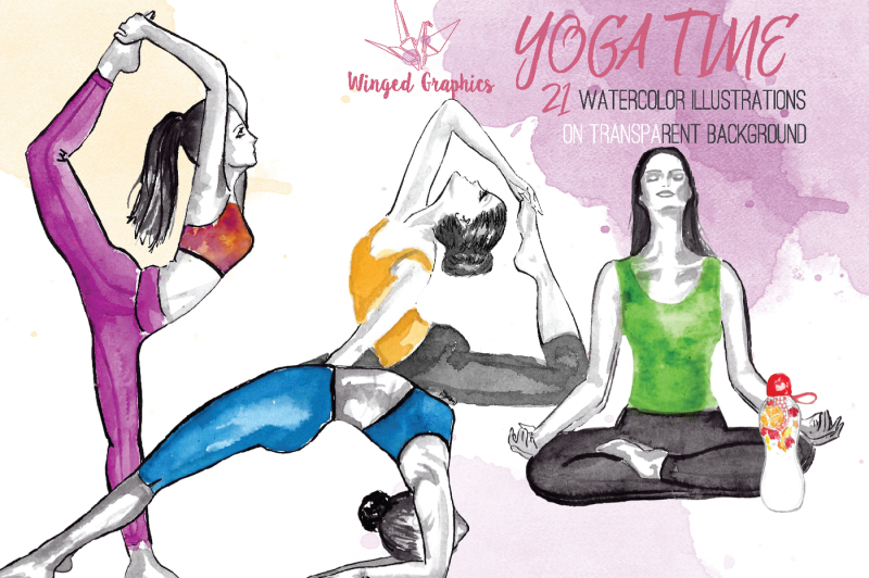 yoga-practice-watercolor-illustrations