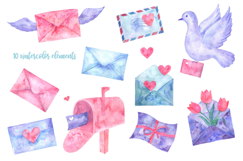 love-letters-watercolor-collection