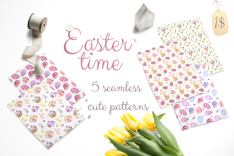 easter-time-set-5-cute-seamless-patterns