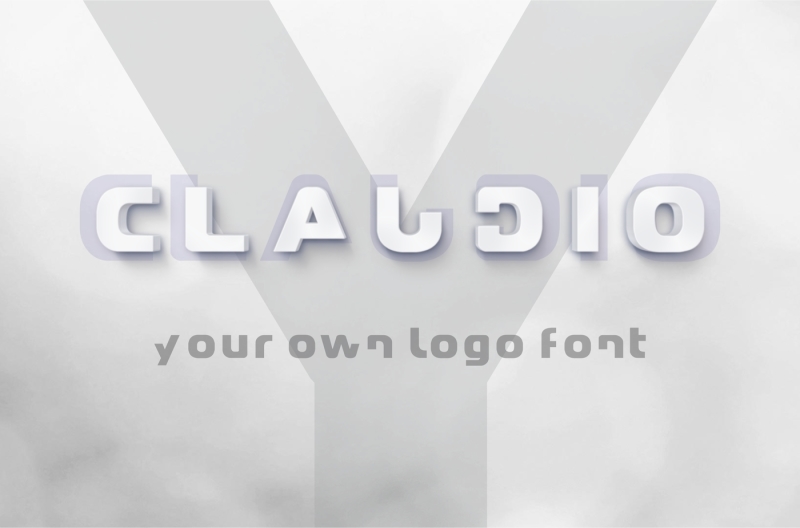 claudio-logo-design-multilingual-typeface-modern-font