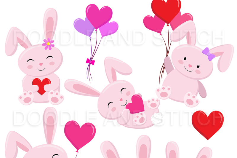 cute-love-bunny-clipart-designs