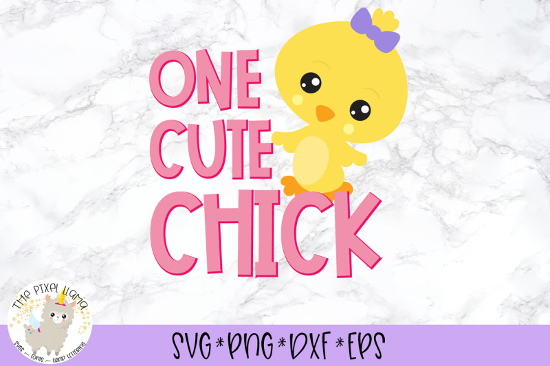 one-cute-chick-easter-svg-cut-file