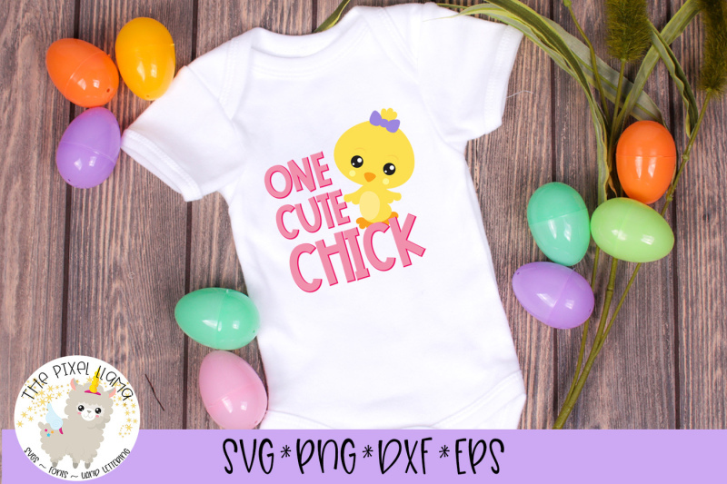 one-cute-chick-easter-svg-cut-file