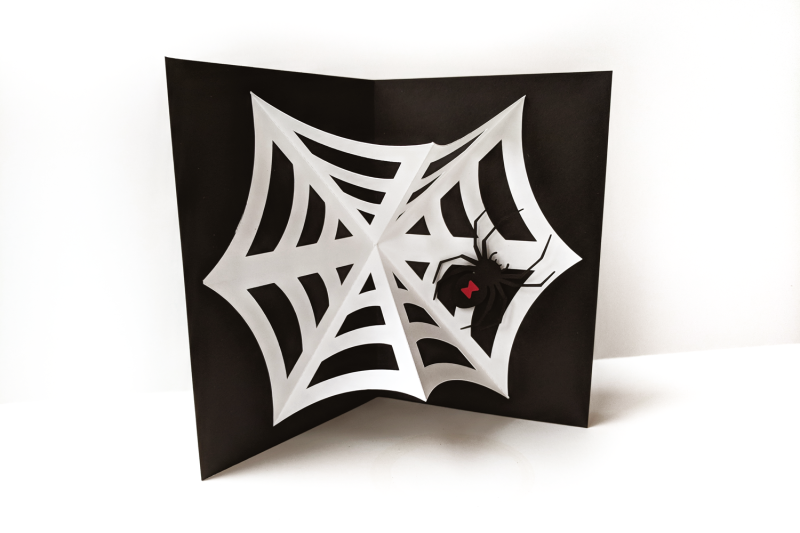 black-widow-spider-and-web-pop-up-card-svg-pdf-dxf