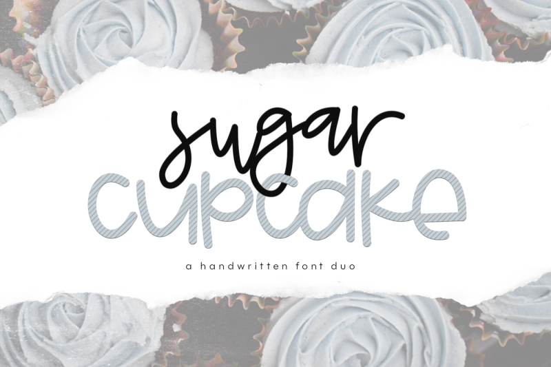 Sugar Cupcake - Handwritten Font Duo By KA Designs | TheHungryJPEG