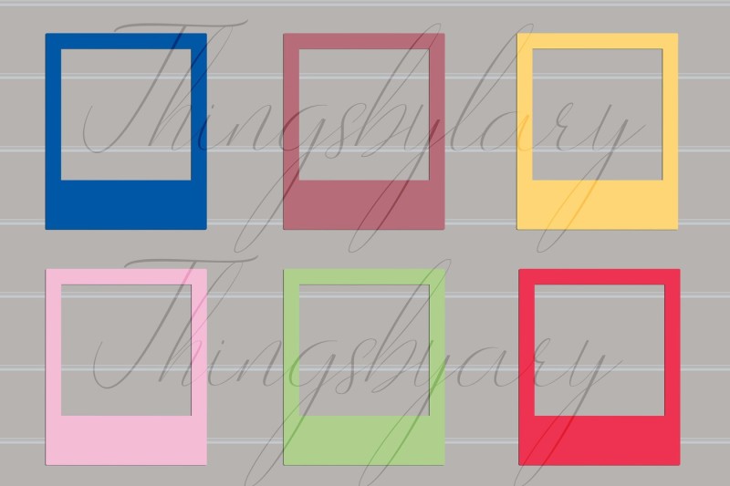 102-solid-color-polaroid-frames-clip-art-digital-photo-frame