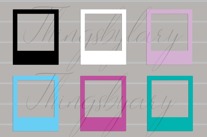 102-solid-color-polaroid-frames-clip-art-digital-photo-frame