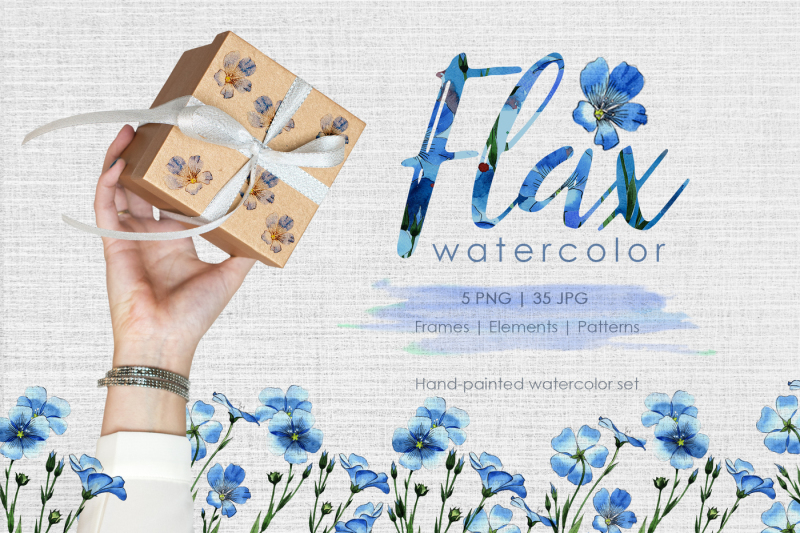flax-blue-watercolor-png