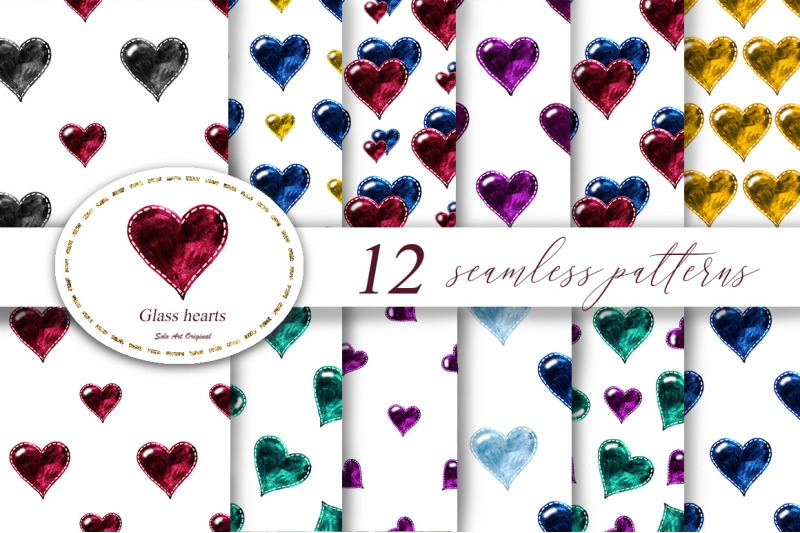 valentines-day-glass-hearts-seamless-patterns-backgrounds