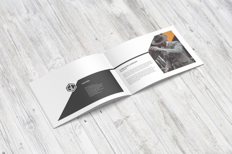 Download A4 Landscape Brochure Mockup By graphiccrew ...