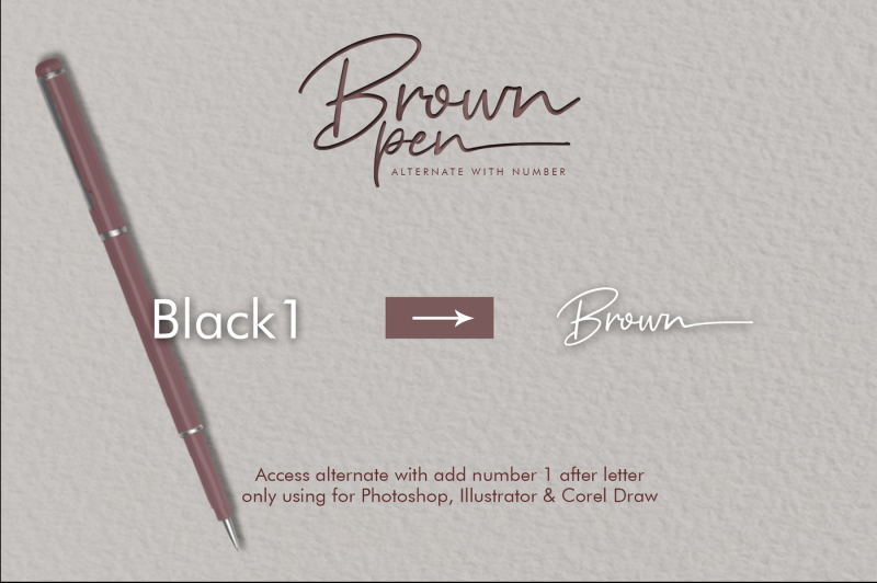 brown-pen-script