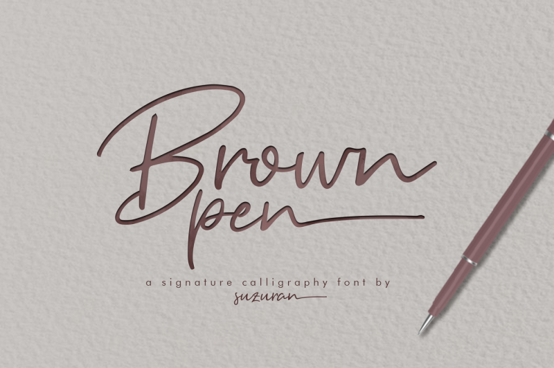brown-pen-script