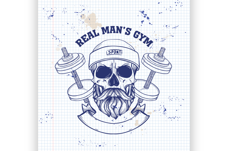 hand-drawn-sketch-angry-sport-skull