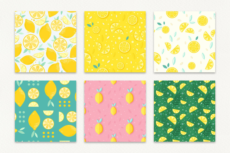 lemon-mood-set-seamless-pattern