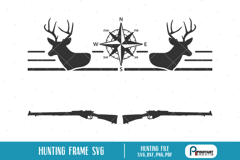 hunting-split-frame-svg-hunting-svg-deer-hunting-svg-split-monogram