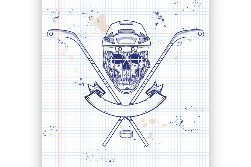 hockey-player-skull