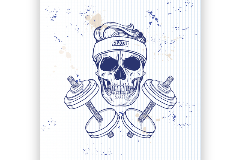 hand-drawn-sketch-angry-sport-skull