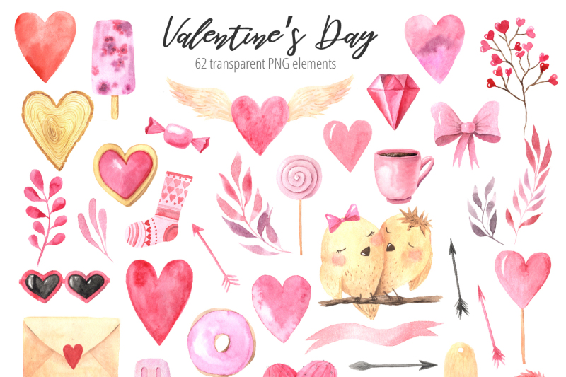 watercolor-valentine-s-day-set