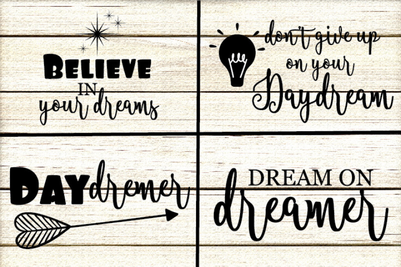 Download Dream Quotes SVG By yamini | TheHungryJPEG.com