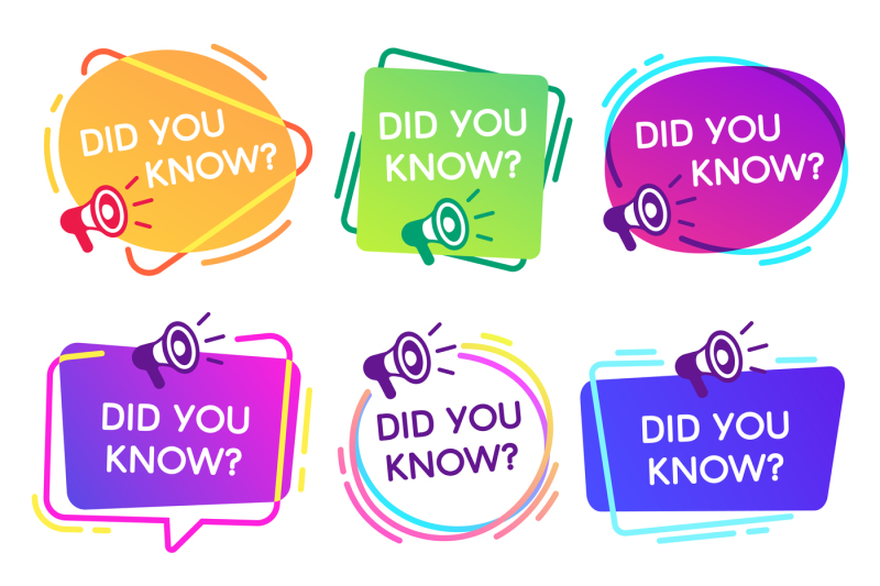 did-you-know-labels-interesting-facts-speech-bubbles-knowledge-base