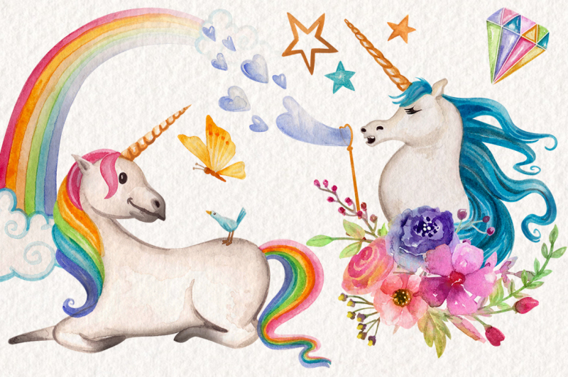 watercolor-unicorns-graphics
