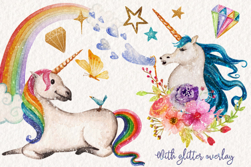 watercolor-unicorns-graphics