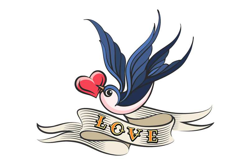 swallow-with-heart-and-ribbon-tattoo