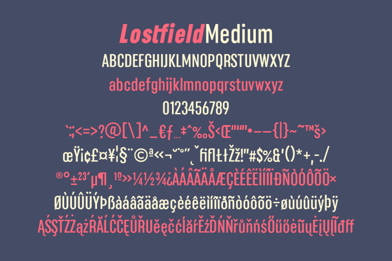 lostfield-sans-font