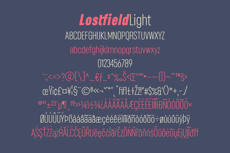 lostfield-sans-font